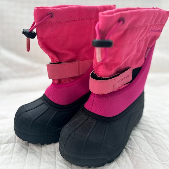 Columbia Twin Tundra Kid Size 13 US (5-6.5 Y ) Waterproof Winter Snow Boot Pink - Picture 2 of 9